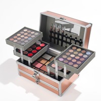 Palette de fards à paupières Miss Rose Makeup Artist 132 couleurs, étui cosmétique tendance pour femmes, palette de maquillage professionnelle complète, anticernes, fard à joues