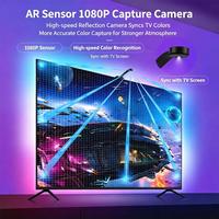 Lumière d'ambiance USB pour écran TV avec bande LED RGB, teintes dynamiques intelligentes, télécommande et contrôle de la luminosité