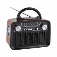 Pour PX-1088BT Vente directe usine Radio numérique rechargeable 9 bandes AM/FM/SW1-7 avec recherche automatique, lecteur de musique et lampe torche portable en plastique