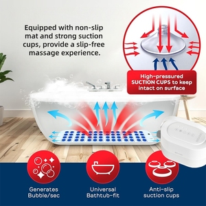 Nueva Máquina de Burbujas para Baño y Spa con Tapete para Bañera, Masajeador de Burbujas Silencioso para el Hogar, para Aliviar la Fatiga Después del Trabajo - Product Image 6