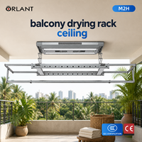 Séchoir de balcon intelligent ORLANT, séchoir à linge électrique chauffant au plafond avec flux d'air à séchage rapide pour usage domestique OEM ODM