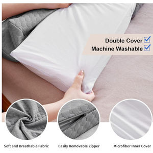 <span class=keywords><strong>Lit</strong></span> Gap Filler Matelas Tête <span class=keywords><strong>de</strong></span> <span class=keywords><strong>lit</strong></span> Wedge Oreiller King Size Coussins pour la maison Décoratif avec sac <span class=keywords><strong>de</strong></span> téléphone portable - Product Image 5