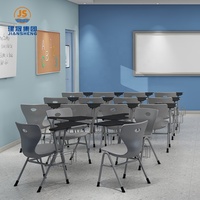 Chaises d'école de haute qualité Jiansheng avec bureau intégré et tablette d'écriture pour salles de classe