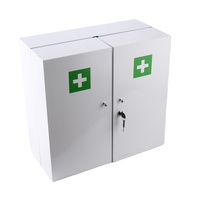 Großer wand montierter Medizin schrank mit Schloss Metall Erste-Hilfe-Kit Box