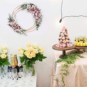 <span class=keywords><strong>Cercle</strong></span> en bois sculpté Tailai, écologique, en bambou, avec motif floral en macramé, anneau pour <span class=keywords><strong>attrape</strong></span>-rêves, décoration de mariage, couronne murale, décoration suspendue - Product Image 6