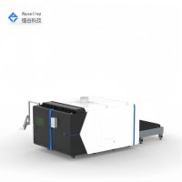 Machine de découpe laser à fibre automatique haute vitesse Cypcut avec double plateforme d'échange pour acier au carbone, acier inoxydable, laiton, aluminium et autres métaux