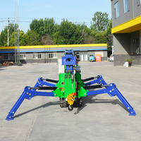 Mini-grue araignée sur chenilles avec stabilisateurs télescopiques hydrauliques, nouvelle mini-grue de levage pour moteur de voiture