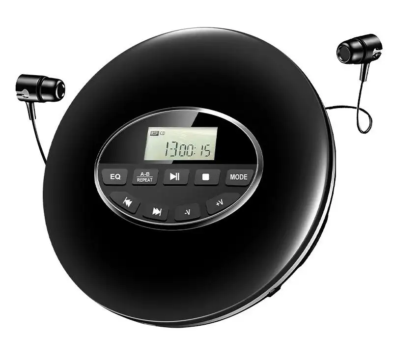 Kişisel USB AUX ile taşınabilir CD çalar kulaklıklar çıkış araba seyahat için