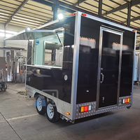 Mini remorque alimentaire de 13 pieds, bar mobile et service de bière, pour la vente de snacks, résistante à la rouille