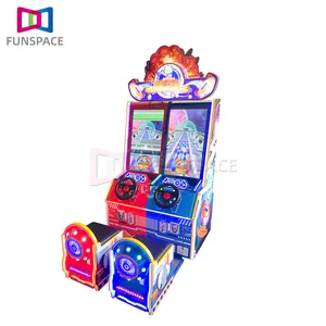 Funspace Kids Arcade Racing Car Simulator Driving Coin Operated Games 2 Players Racing Game Machine