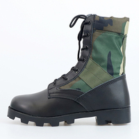 Bottes de Combat de Montagne Imperméables Camouflage Jungle Résistantes à l'Usure pour Sports de Plein Air, Bottes Tactiques Vert Désert pour Homme