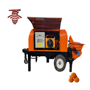 Mesin Bomba De truk semen Mixer beton listrik dengan mesin pompa beton Mini kustom kecil pompa manufaktur - Product Image 6