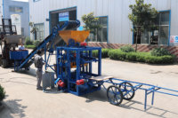 Machine à fabriquer des briques creuses en béton semi-automatique QT4-24, ligne de production de blocs solides en ciment pour l'Afrique, très demandée