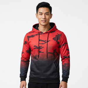 เสื้อฮู้ดดี้ผู้ชาย ผ้าฝ้ายฟลีซ 100% น้ำหนัก 320 กรัม ทรงเข้ารูป ระบายอากาศได้ดี แขนเสื้อแบบแร็กแลน มีกระเป๋าเสื้อ สวมใส่สบายๆ สำหรับฤดูใบไม้ร่วง - Product Image 2