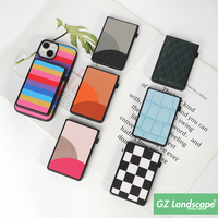 Casing HP Kulit PU Dompet Pop Up Otomatis Tempat Kartu Magnetik untuk iPhone