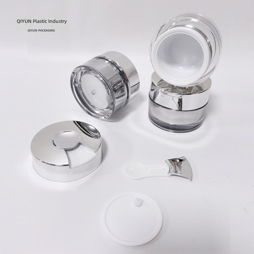 Empty Containers Color In High-end Plastic Cosmetic Sample Bottles 30g Scoop-top Jars for Creams ...