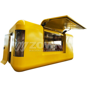 Carrito de Comida para Llevar con Estante de Almacenamiento de Empaques, Carrito Móvil para Servicio de Comida Rápida para Llevar - Product Image 4