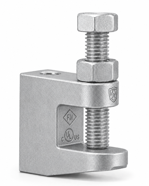 FM UL Approval Galvanized 3/8", 1/2", 5/8", 3/4" Beam Clamp Beam Clamp Seismic Bracket Pipe Hanger