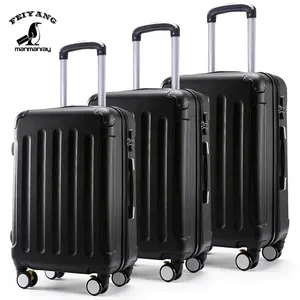 经典设计硬壳3 pcs套装行李箱便宜ABS拉杆包旅行箱批发