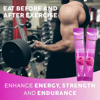 Créatine monohydrate en gelée à haute concentration, saveur framboise, marque privée, bâton énergétique pour la récupération musculaire, pour l'entraînement en salle de sport