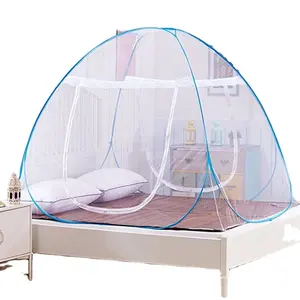 Pop-Up Mosquito Net Tent for Beds Anti Mosquito Bites Folding Design with Net Bottom for Babys Adults Trip