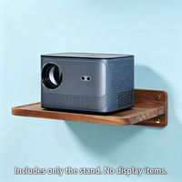 Étagère murale en bois d'acacia pour projecteur, 14,2'' x 11'', étagère flottante et support pour routeur, modem, décodeur