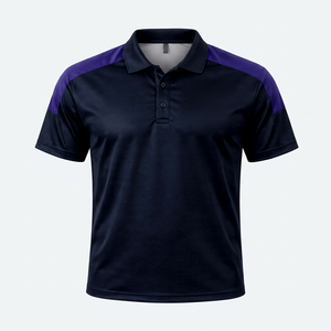 Custom Dark <b>Navy</b> <b>Blue</b> Mens Golf <b>Polo</b> <b>Shirt</b> Sublimated Quick Dry Short Sleeve Athletic Team Sportwear Tops Wholesale Jersey - Product Image 1