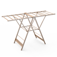 Séchoir à linge pliable en alliage d'aluminium sur pied pour intérieur, balcon et extérieur