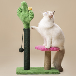 Rascador para Gatos de Sisal, Tabla Vertical Resistente, Juguete para Gatos, Disco Marrón, Estilo Simple - Product Image 2
