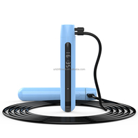 Cuerda de Saltar de Fitness RS100 de Plástico al por Mayor - Carga USB, 2.8m, Sensor de Peso, Portátil, Ajustable, Electrónica, para Boxeo