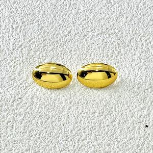 Pendientes de Aro Gruesos de Acero Inoxidable con Baño de Oro de 18K Estilo Punk 2026, Joyería Geométrica Texturizada Retorcida para Mujer al por Mayor - Product Image 2