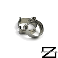Collier de serrage simple en acier inoxydable 304, type à pince, robuste, pour tuyau, tube, automobile, soufflet de cardan, conduite de carburant