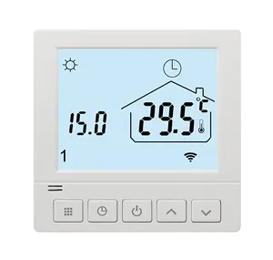 Controle de temperatura inteligente tuya sem fio, termostato com wi-fi para aquecimento de piso elétrico