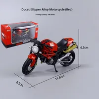Moto Moulée Sous Pression Yamaha R6 1:18, Modèle de Bureau, Jouet de Simulation pour Décoration de Voiture et Collection de Véhicules Tout-Terrain