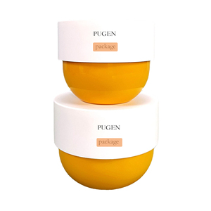 Màu vàng màu sắc của một cam Dome hình mỹ phẩm kem Nhựa lọ với tay kéo Gasket - Product Image 1