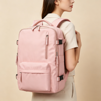 Tas Ransel Laptop Anti Air Kapasitas Besar Grosir dengan Port USB, Logo Custom OEM, untuk Sekolah, Penggunaan Sehari-hari, Wanita