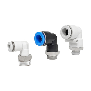 Conectores Rápidos de Codo Macho para Aerolíneas, Conectores de Empuje de 90 Grados, Conectores de Aire Serie PL - Product Image 3