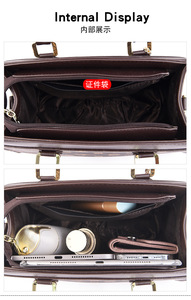 Vente directe d'usine, sacs à main rétro de luxe pour femmes, grande capacité, sac fourre-tout en cuir PU, sac à bandoulière vintage, sac de shopping pour femmes - Product Image 6