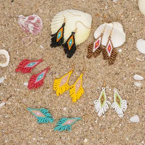 Go2Boho Boho Style Dangle Ohrringe Delica Miyuki Perlen Ohrringe für Frauen Geschenk Handmade Woven Jewell ery Design Inspirierte Ohrringe