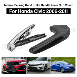ปลอกหุ้มมือจับเบรกมือรถยนต์ 5/10 ชิ้น สำหรับ Honda Civic ปี 2006 2007 2008 2009 2010 2011 - Product Image 2