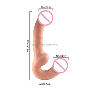Fabrieksprijs Dubbel Hoofd Strapless <span class=keywords><strong>Dildo</strong></span> Lange Gelei Realistische Einde Flexibele Grote Penis Voor Vrouwen Masturbator Seksspeeltjes Lesbisch - Product Image 2