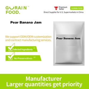 OEM ODM ชานมไข่มุก 120 กรัม รสแยมลูกแพร์<span class=keywords><strong>กล้วย</strong></span> พร้อมบิสกิต แยมผลไม้ ไอศกรีม วัตถุดิบหลักมะนาว บรรจุในถุง - Product Image 4