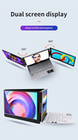 14 Zoll Tragbarer Monitor IPS FHD Bildschirm 1080P Laptop für Lagerarbeit/Gaming/Telearbeit Frei Drehbar Ein-Kabel-Verbindung
