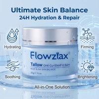 Crème Visage Anti-âge et Réparatrice au Peptide de Cuivre Bleu (GHK-Cu) et 8 Peptides, à base de Suif de Bœuf, Effet Anti-rides et Éclaircissant, Marque Blanche