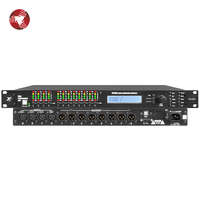Procesador de Audio DSP de 4 Entradas y 8 Salidas con Software de Delay y EQ, Procesador Digital Profesional para Altavoces de Sistemas de Sonido