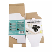 Boîte en carton ondulé blanc personnalisé, grande taille, pour pot, 50 pièces