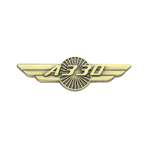 หมุดปีกโลหะ A319ของที่ระลึกการบินสลักโลหะสังกะสีอัลลอยหล่อขึ้นรูปโบอิ้งแอร์บัสสำหรับเป็นของขวัญ - Product Image 5