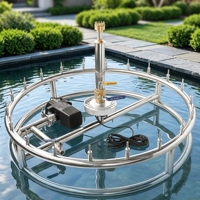 Fuente de agua musical danzante pequeña para exteriores con boquilla de chorro de agua de gran altura