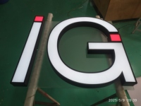 BRANDNEWSIGN Fabricante personalizado al aire libre Led luz iluminada 3D letras de Canal Tienda frente Led signos señalización de recepción