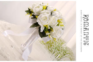 Ramo <span class=keywords><strong>de</strong></span> Rosas <span class=keywords><strong>de</strong></span> Boda Estilo Botánico, Flor Artificial <span class=keywords><strong>para</strong></span> Retratos Nupciales, Accesorios <span class=keywords><strong>para</strong></span> Fotos, Ceremonia <span class=keywords><strong>de</strong></span> Boda, Fiesta <span class=keywords><strong>de</strong></span> Despedida <span class=keywords><strong>de</strong></span> Soltera - Product Image 6